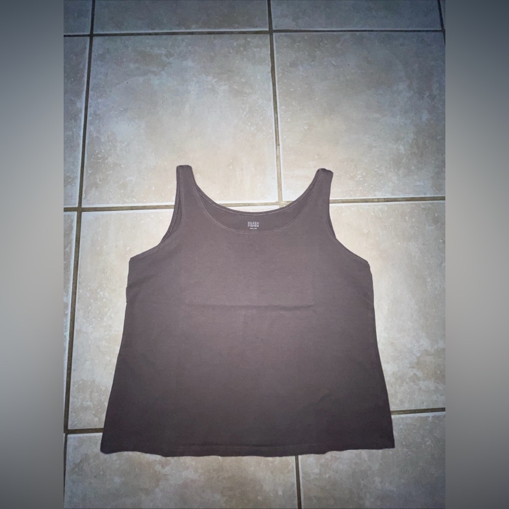 EILEEN FISHER Tank Top, Women's L Brown